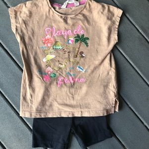 H&M set summer top 🍒 Carter’s bike shorts outfit